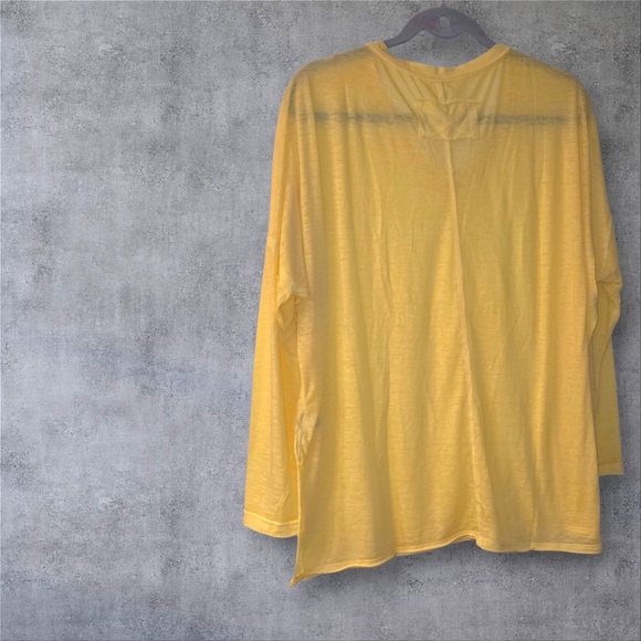 Zenana Outfitters Sunny Yellow Dolman Long Sleeve Top, NWT - Picture 4 of 4